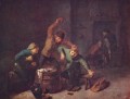 smallholders playing cards Baroque rural life Adriaen Brouwer